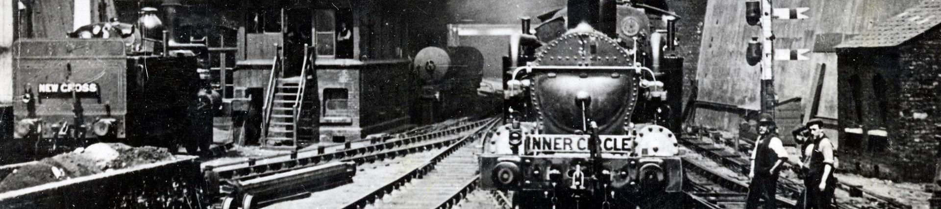 Metropolitan Railway Inner Circle service at Aldgate, 1902 