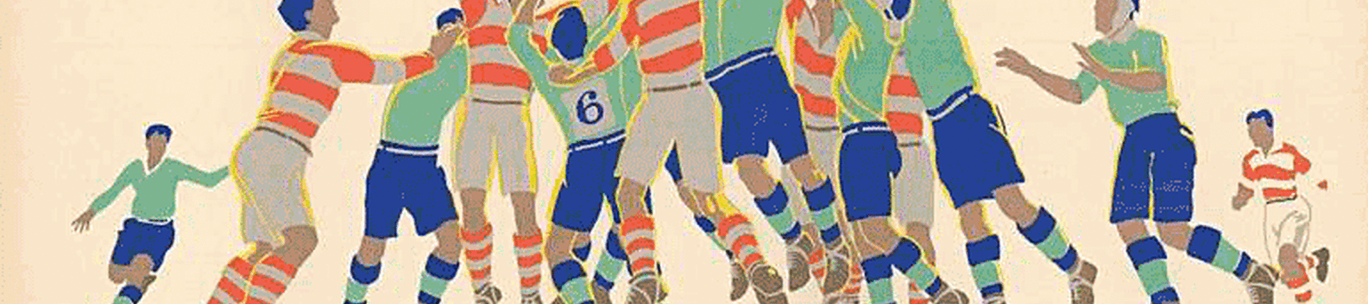 A poster of a Rugby League game