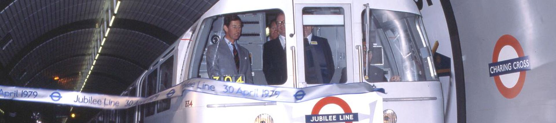 HRH Prince Charles opening the Jubilee line, 30 April 1979 