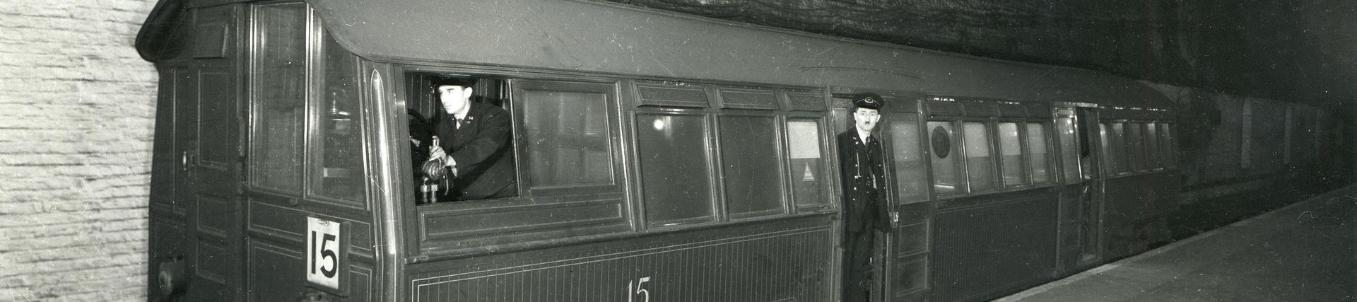 Waterloo & City Railway, seen at Waterloo station platform by Southern Railway, Jan 1940 - Mar 1940