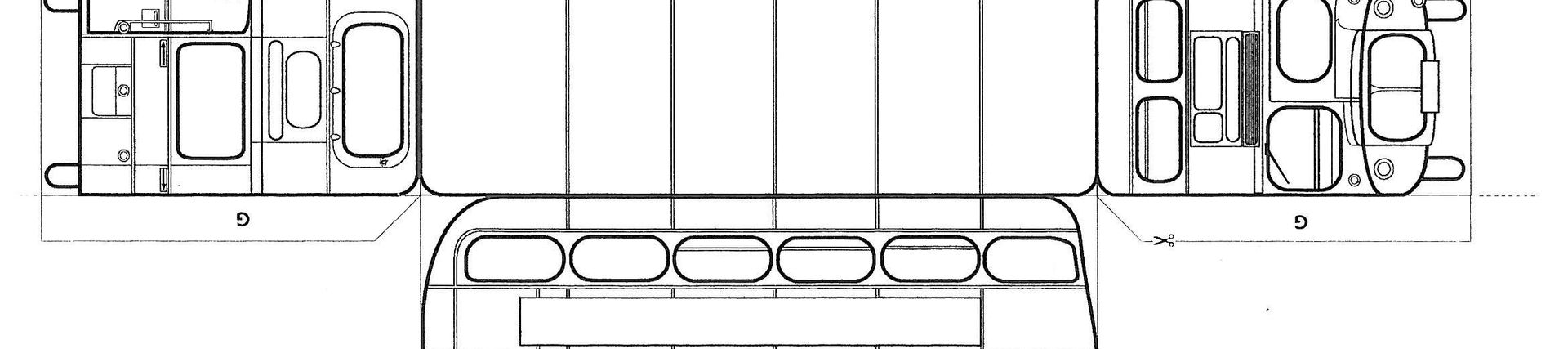 Routemaster bus template