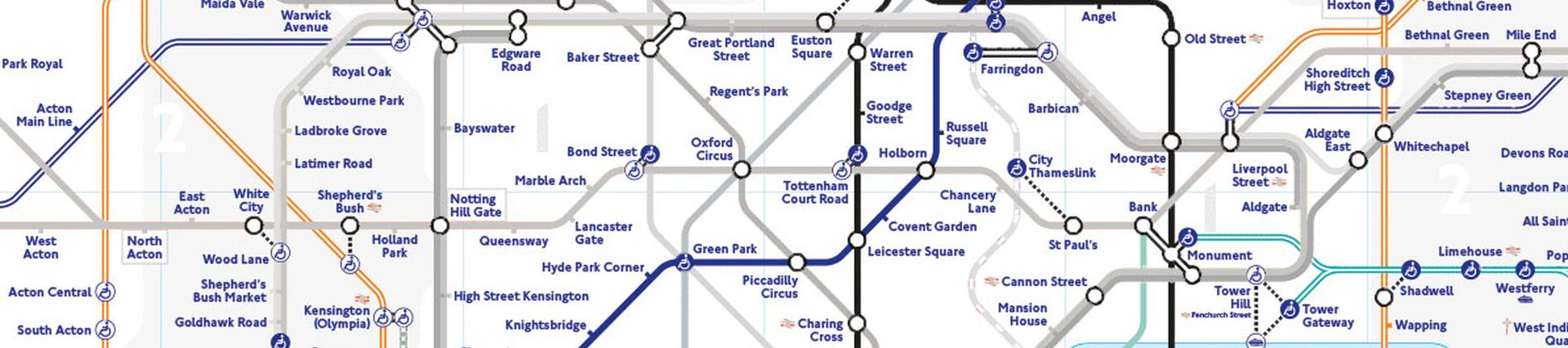 Tube map with missing colours