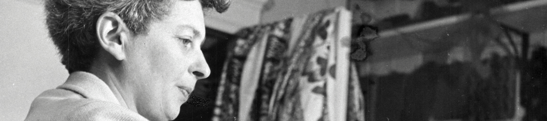 Digital image, Enid Marx in her studio, 1948