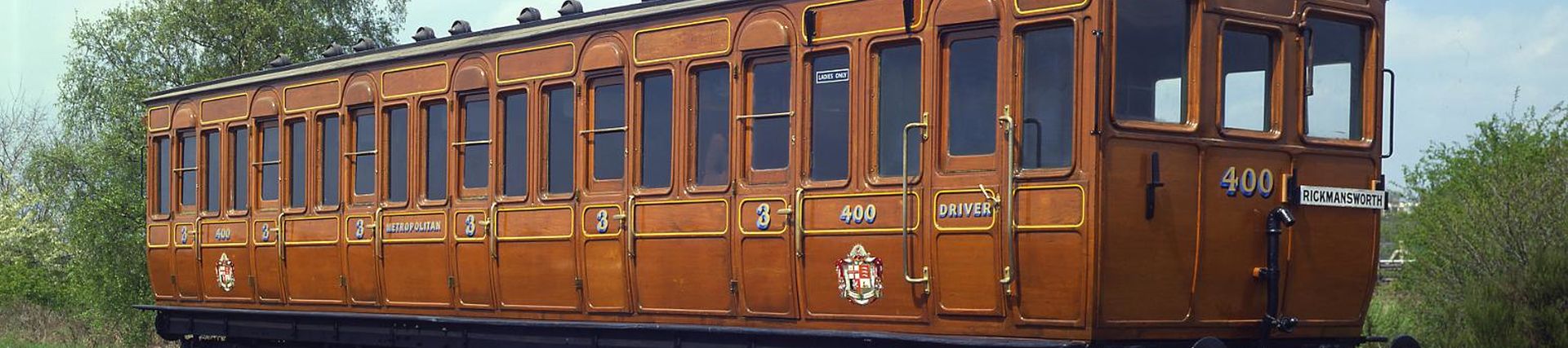 Metropolitan Railway Bogie Stock coach No 400, 1900