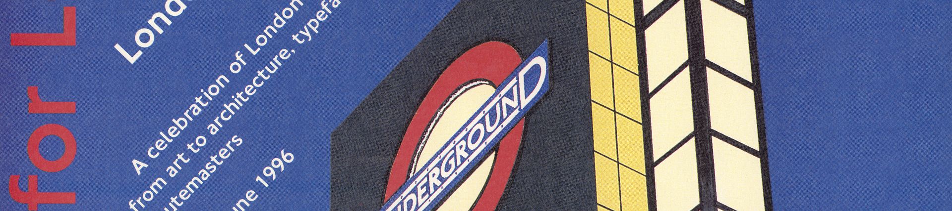 Poster; Designed for London, by Tom Eckersley, 1995